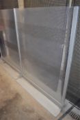 2 x Freestanding Covid Divider Screens - Recently Removed From a Supermarket Environment - CL011 -