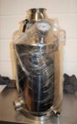1 x Stainless Steel 50l Brewing Vessle With 10 Additional Unopened Accessory Packs - New and