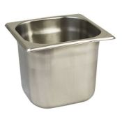 43 x Stainless Steel Gastro Pans - New in Boxes - 1/6 GN PAN, 150mm, 0.7mm - CL011 - Ref: GCA