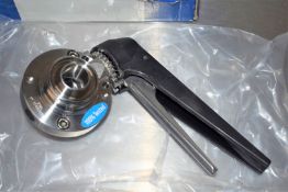 1 x Butterfly Valve - New in Original Box - Model RJT - Material 316L - Type Male/Male - Size 1 Inch