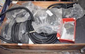 1 x Small Pallet Lot to Include 10 + Reels of Flexible PVC Conduit, Large Electrical Box and