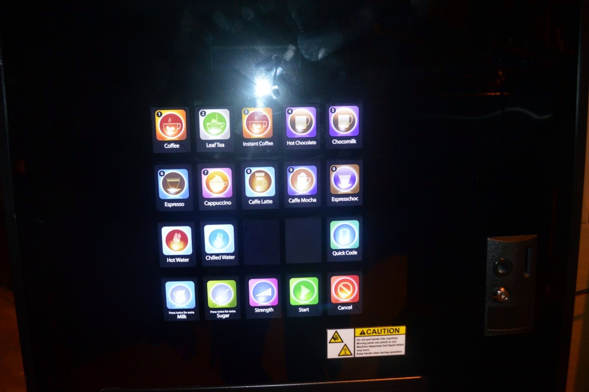 1 x Coffeetek Touch Screen Instant Bean to Cup Fresh Coffee and Leaf Tea Vending Machine - Model: - Image 8 of 9