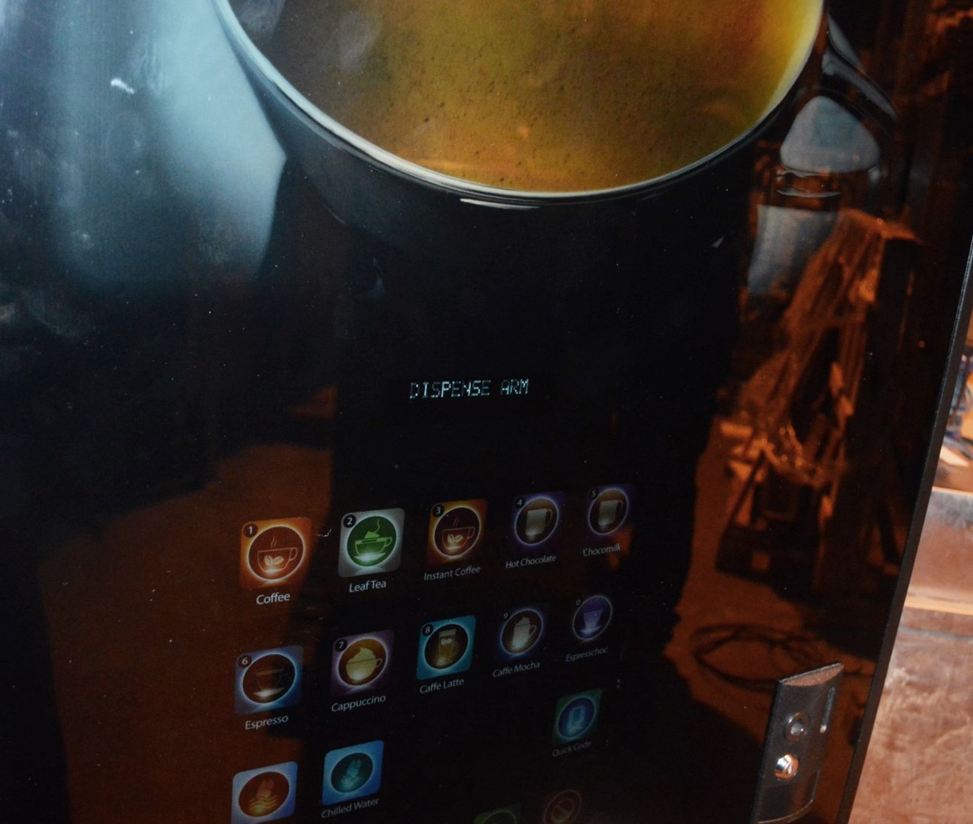 1 x Coffeetek Touch Screen Instant Bean to Cup Fresh Coffee and Leaf Tea Vending Machine - Model: - Image 7 of 9