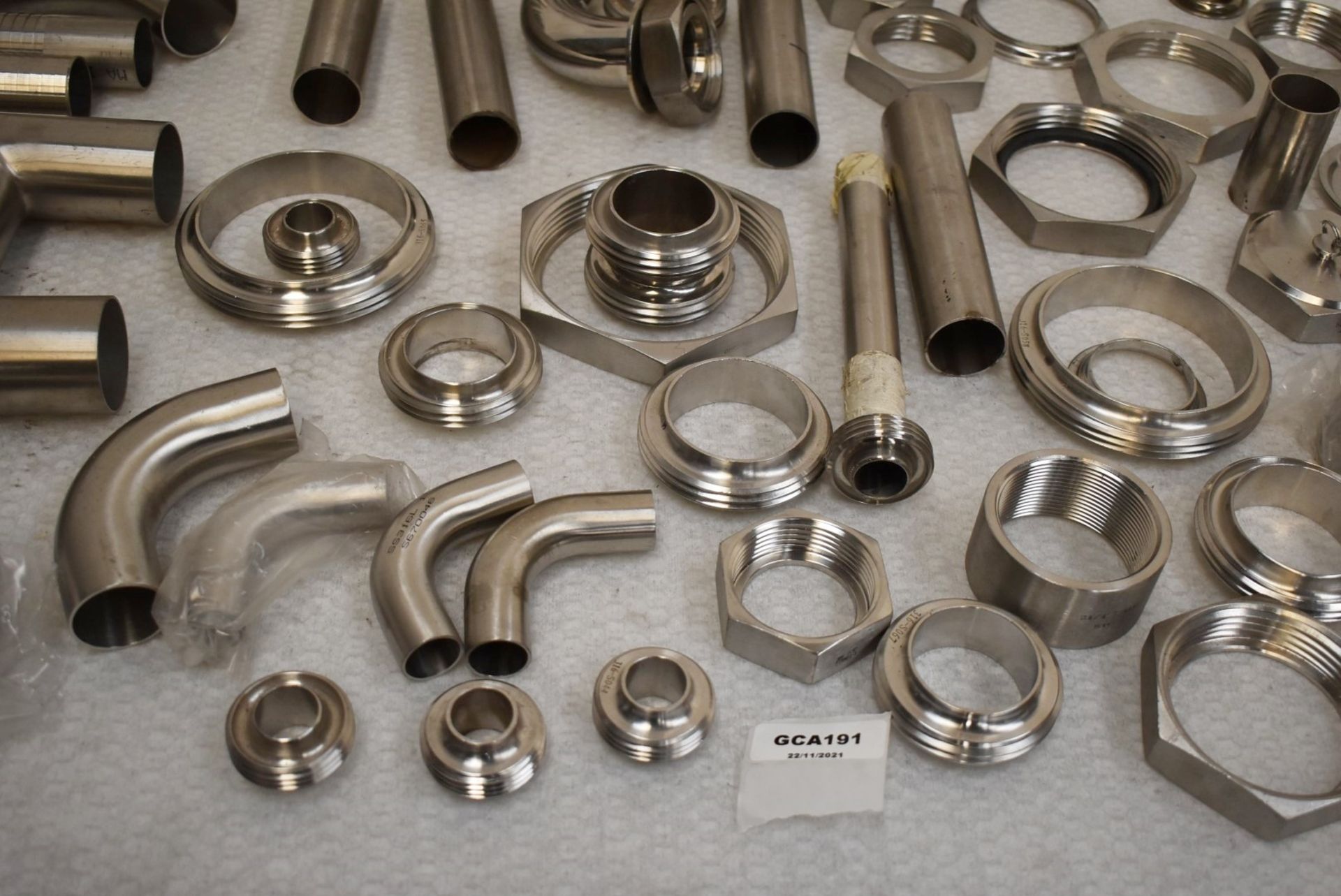 Assorted Job Lot of Stainless Steel Fittings For Brewery Equipment - Includes Approx 67 Pieces - - Image 11 of 16