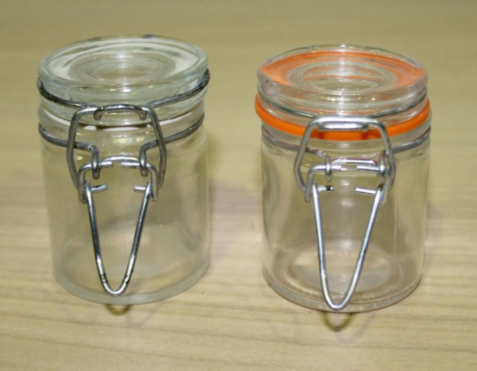 120 x Small Glass Condiment / Perserving Jars - Recently Removed From A Well-known Restaurant In - Image 4 of 6