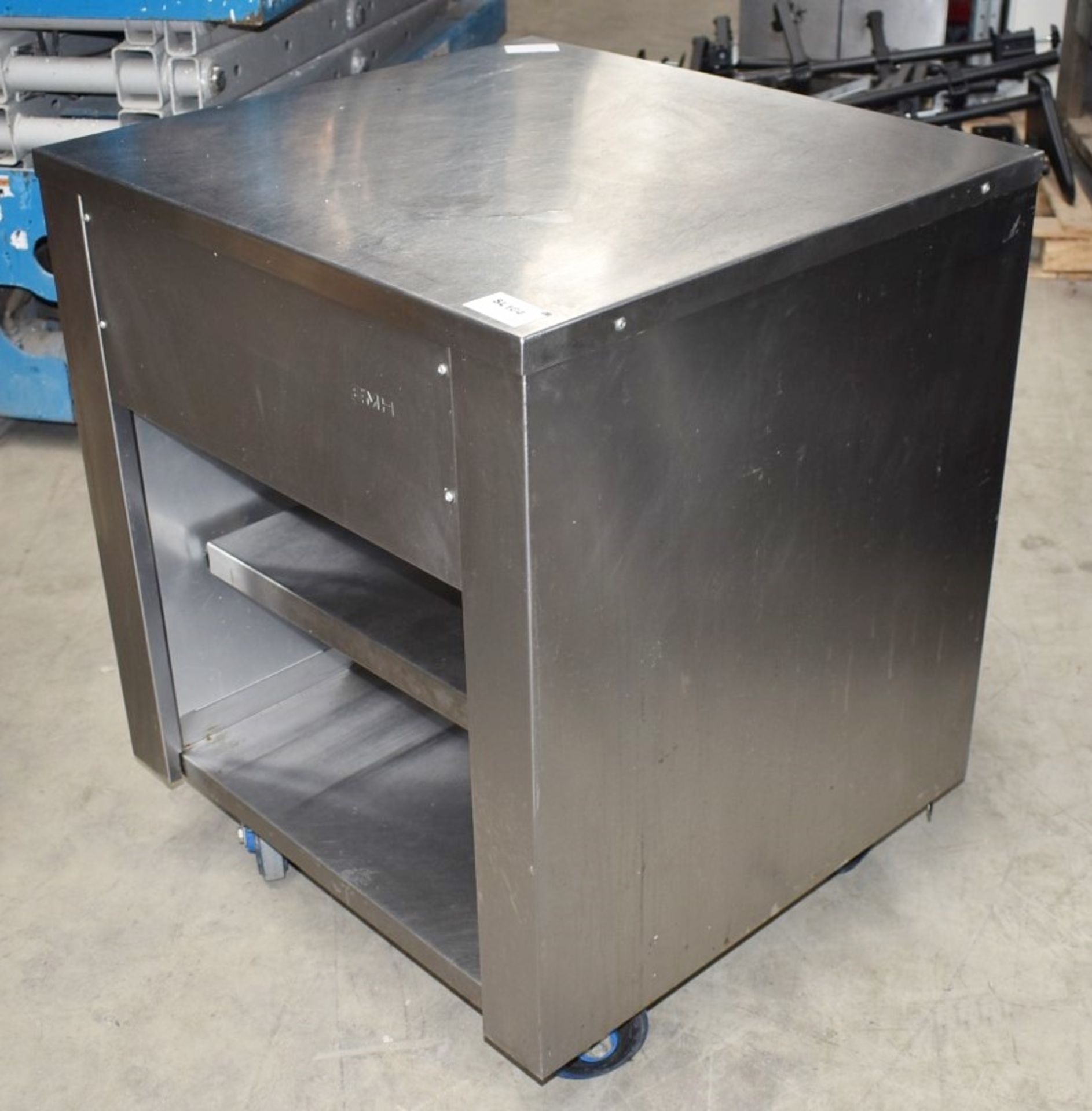 1 x Stainless Steel EMH Mobile Kitchen Unit Featuring Undershelves and Castor Wheels - Dimensions: - Image 5 of 7