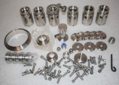 Assorted Job Lot of Stainless Steel Fittings For Brewery Equipment - Includes Approx 70 Pieces -