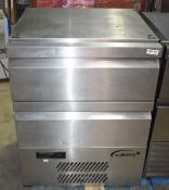 1 x Williams Undercounter Two Drawer Refrigerator - Model H5UC - Size: H90 x W80 x D92 cms -