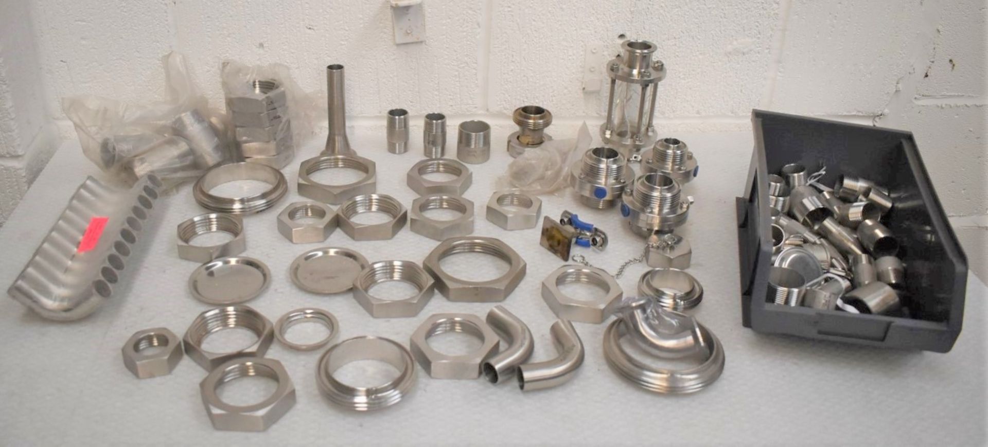 Assorted Job Lot of Stainless Steel Fittings For Brewery Equipment - Includes Approx 140 Pieces - - Image 3 of 18