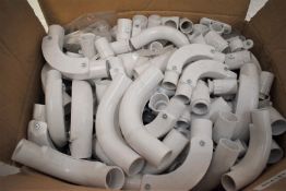 1 x Box of Various Plastic Pipe Fittings - CL717 - Ref: GCA183 WH5 - Location: Altrincham WA14Please