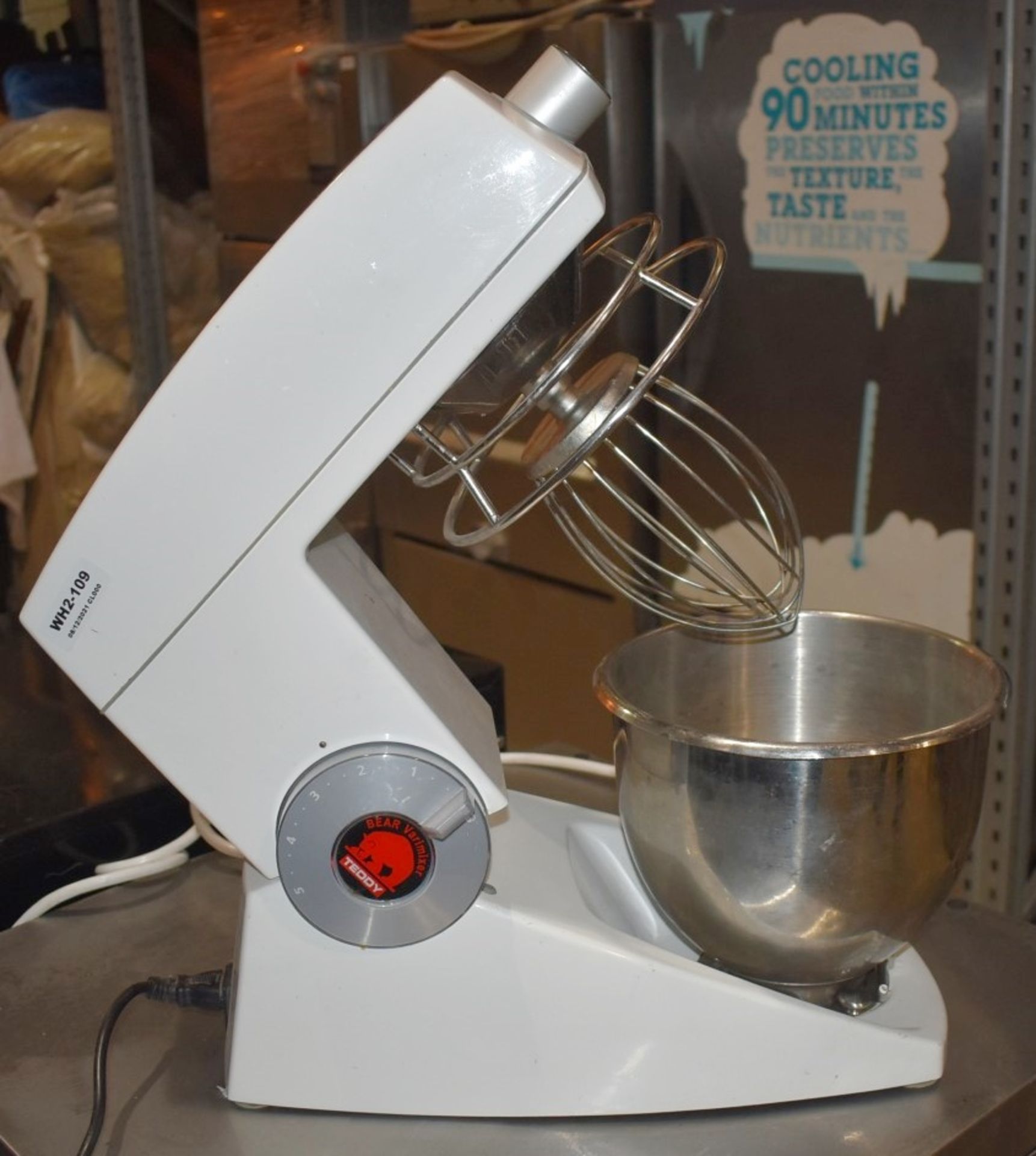 1 x Bear Varimixer Teddy Planetary 5 Litre Food Mixer - Model AR005 - RRP £1,200 - WH2-109 B1F - - Image 8 of 11