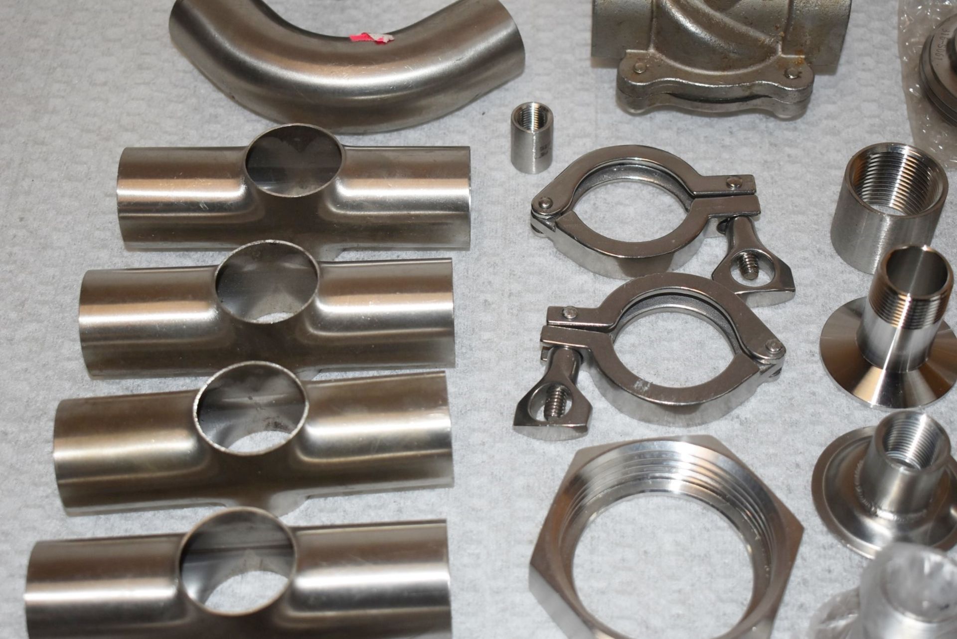 Assorted Job Lot of Stainless Steel Fittings For Brewery Equipment - Includes Approx 37 Pieces - - Image 4 of 8