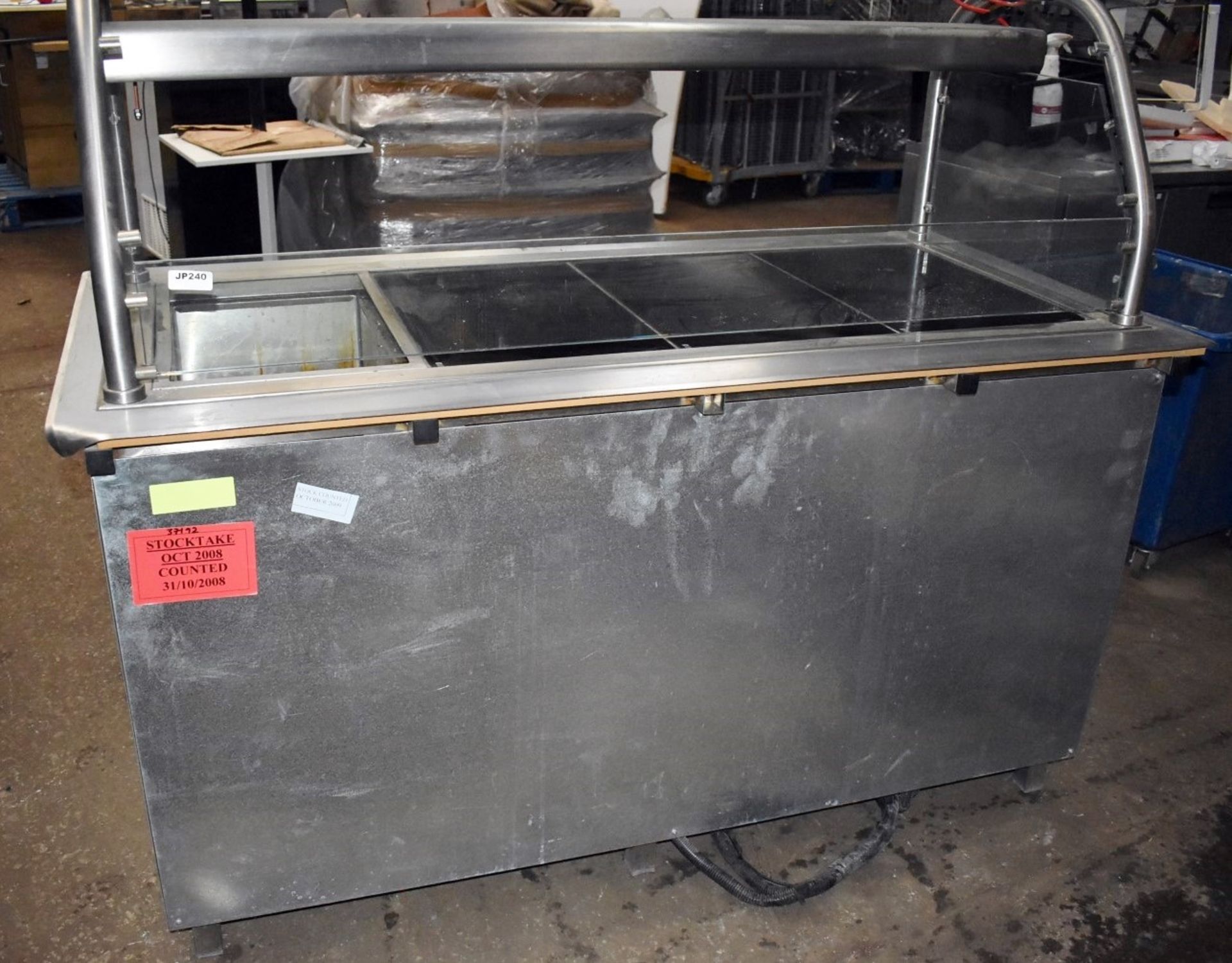 1 x Commercial Servery Unit With Three Ceran Hot Plates, One Baine Marie, Overhead Warmer and - Image 6 of 11