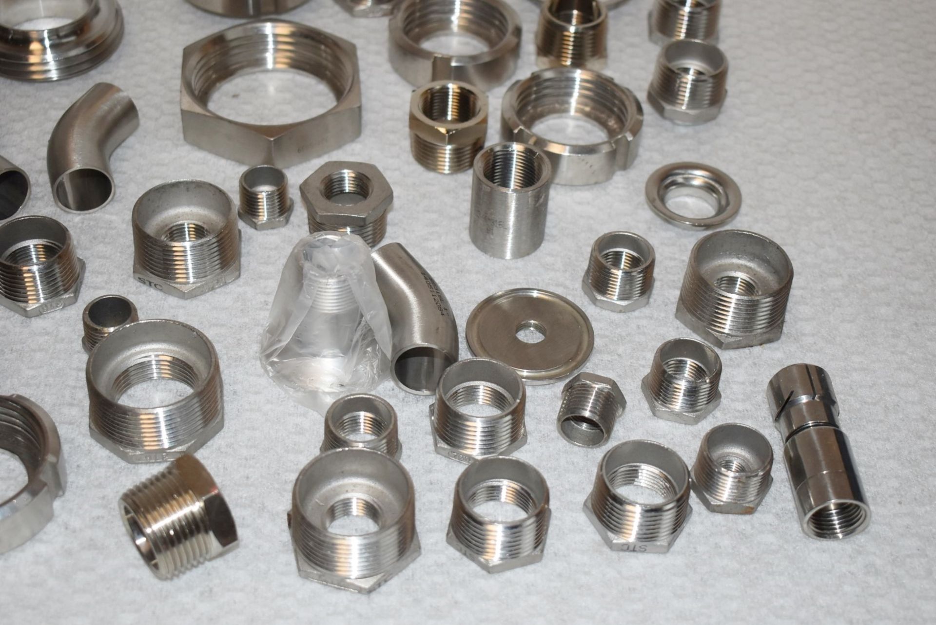 Assorted Job Lot of Stainless Steel Fittings For Brewery Equipment - Includes Approx 60 Pieces - - Image 6 of 11