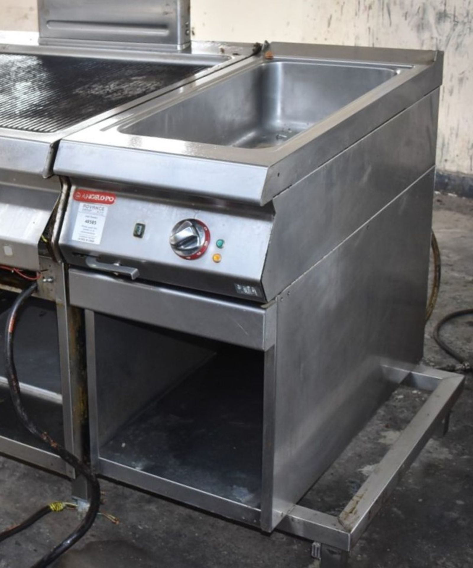 1 x Angelo Po Pasta Boiler on a Modular Base Unit - Width 40cm - Recently Removed From a