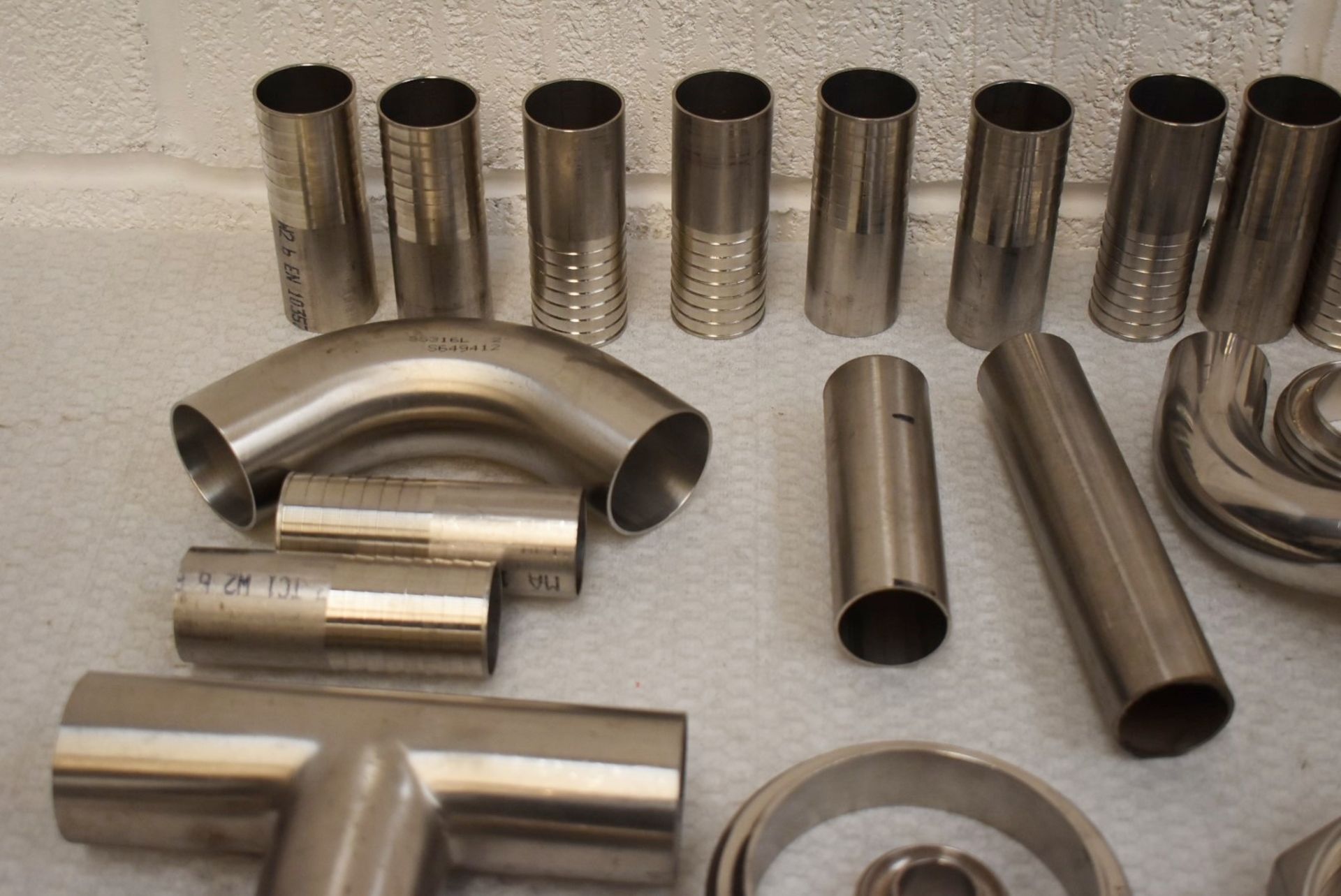 Assorted Job Lot of Stainless Steel Fittings For Brewery Equipment - Includes Approx 67 Pieces - - Image 3 of 16