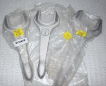 3 x Ring Type Joint RTJ Hex Nut Alu Spanners - New Stock - Includes 1 and 1.5 Inch - CL717 - Ref: