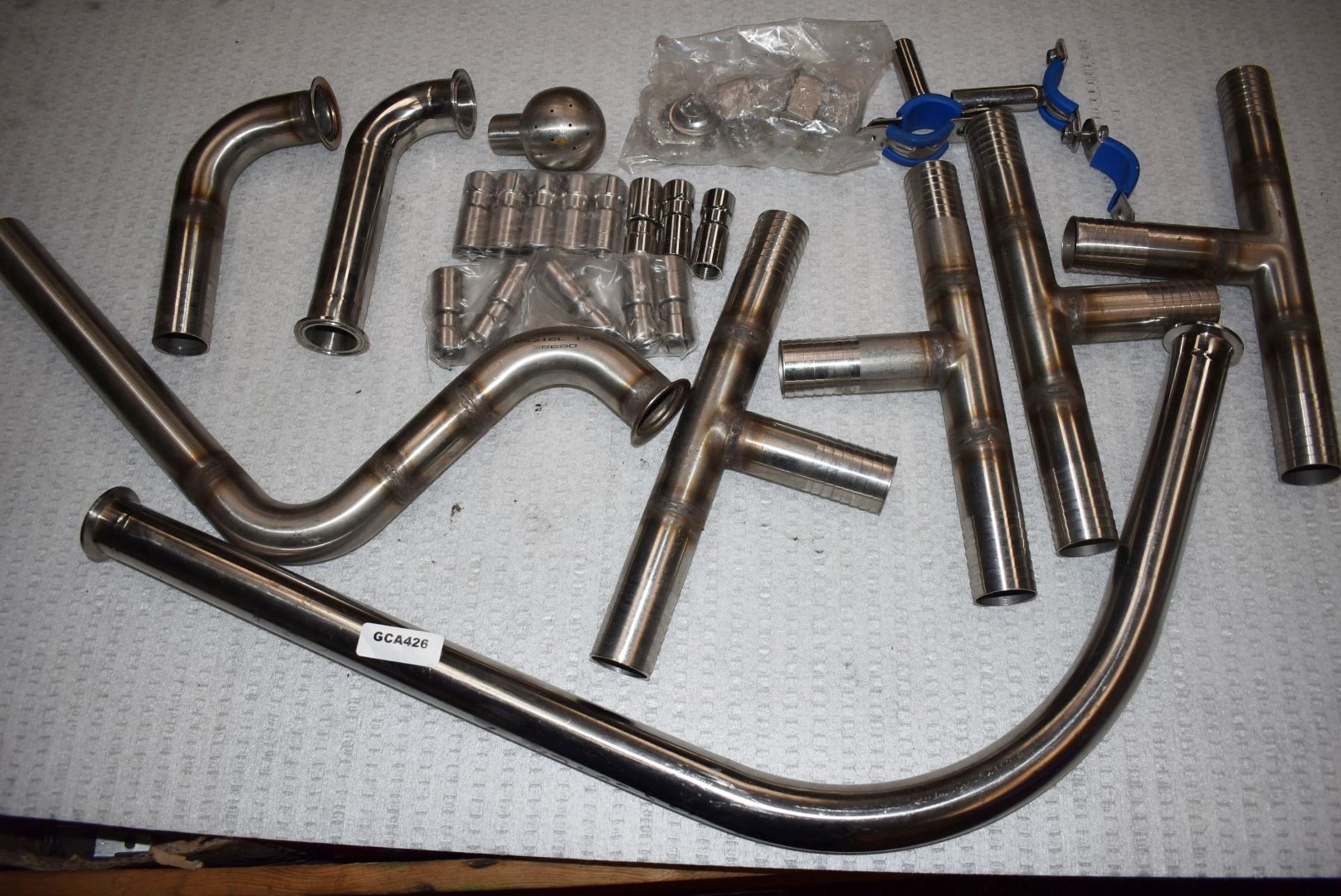 Assorted Job Lot of Stainless Steel Fittings For Brewery Equipment - Includes Approx 30 Pieces - - Image 6 of 17