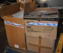 1 x Pallet of Bathroom Stock - Contains Two Bathroom Cabinets and Two Toilet Pans - CL011 - Ref