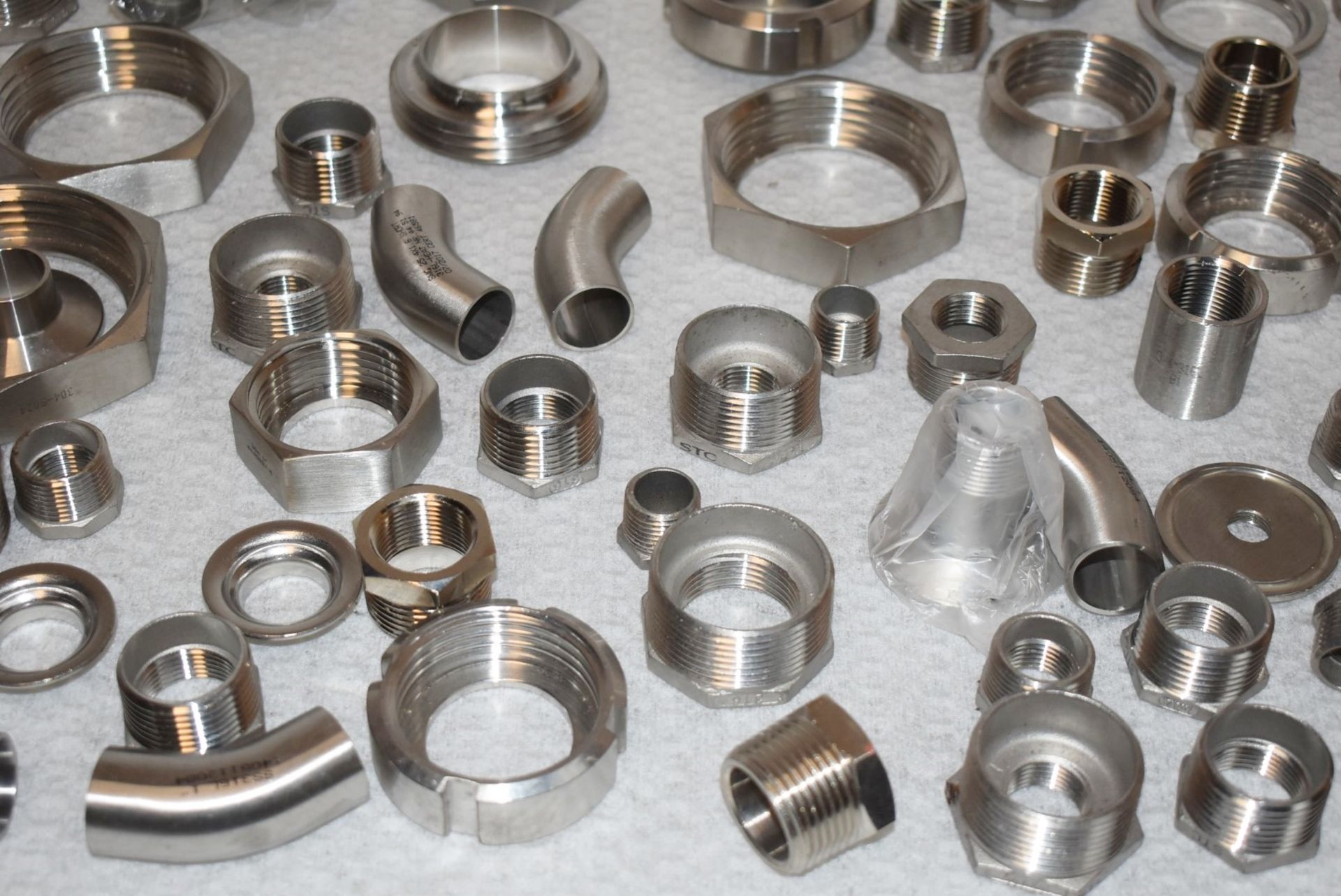 Assorted Job Lot of Stainless Steel Fittings For Brewery Equipment - Includes Approx 60 Pieces - - Image 7 of 11