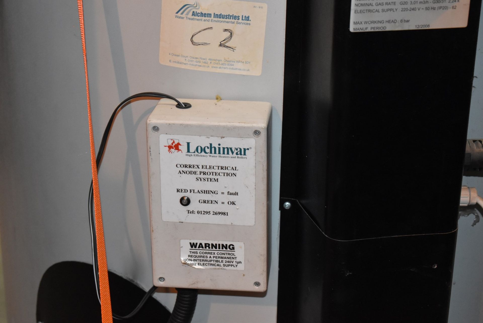 1 x Lochinvar High Efficiency Gas Fired 220L Storage Water Heater - Model LBF-220 - Ref: WH2-144 H5D - Image 13 of 19