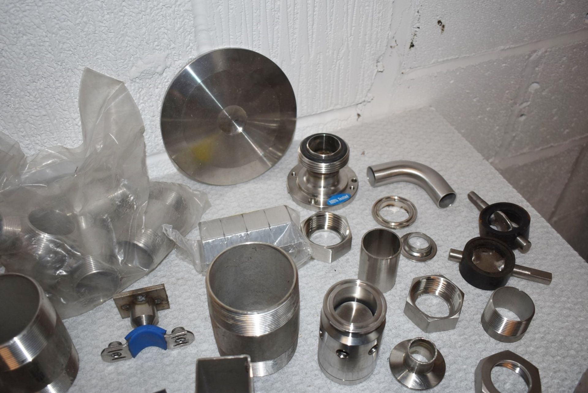 Assorted Job Lot of Stainless Steel Fittings For Brewery Equipment - Includes Approx 60 Pieces - - Image 7 of 17