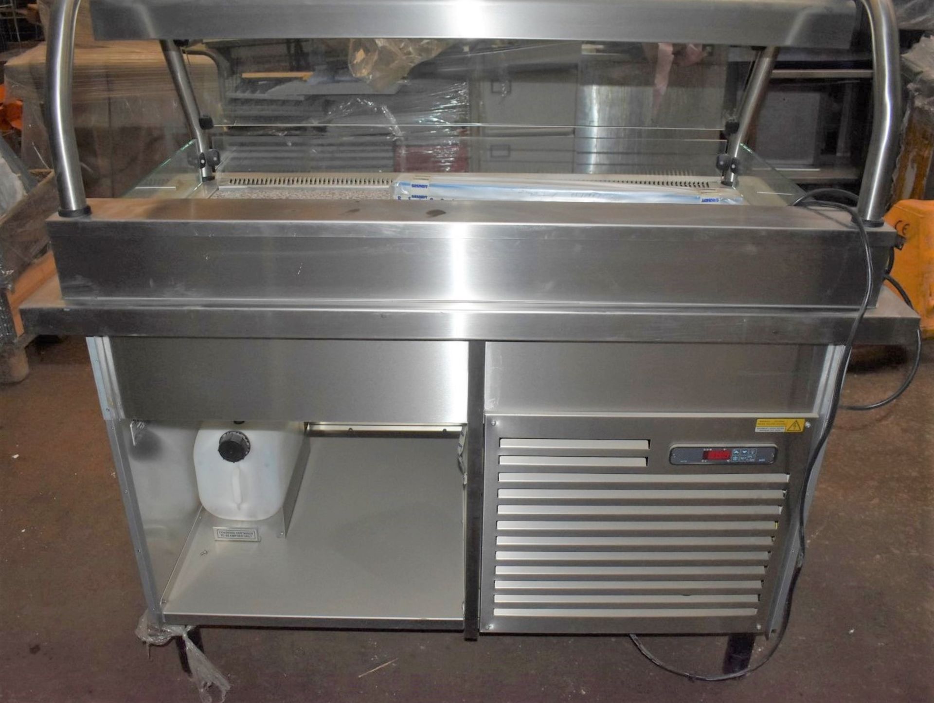 1 x Grundy Commercial Refrigerated Servery Unit With Stone Internal Panels - Stainless Steel - Image 14 of 14