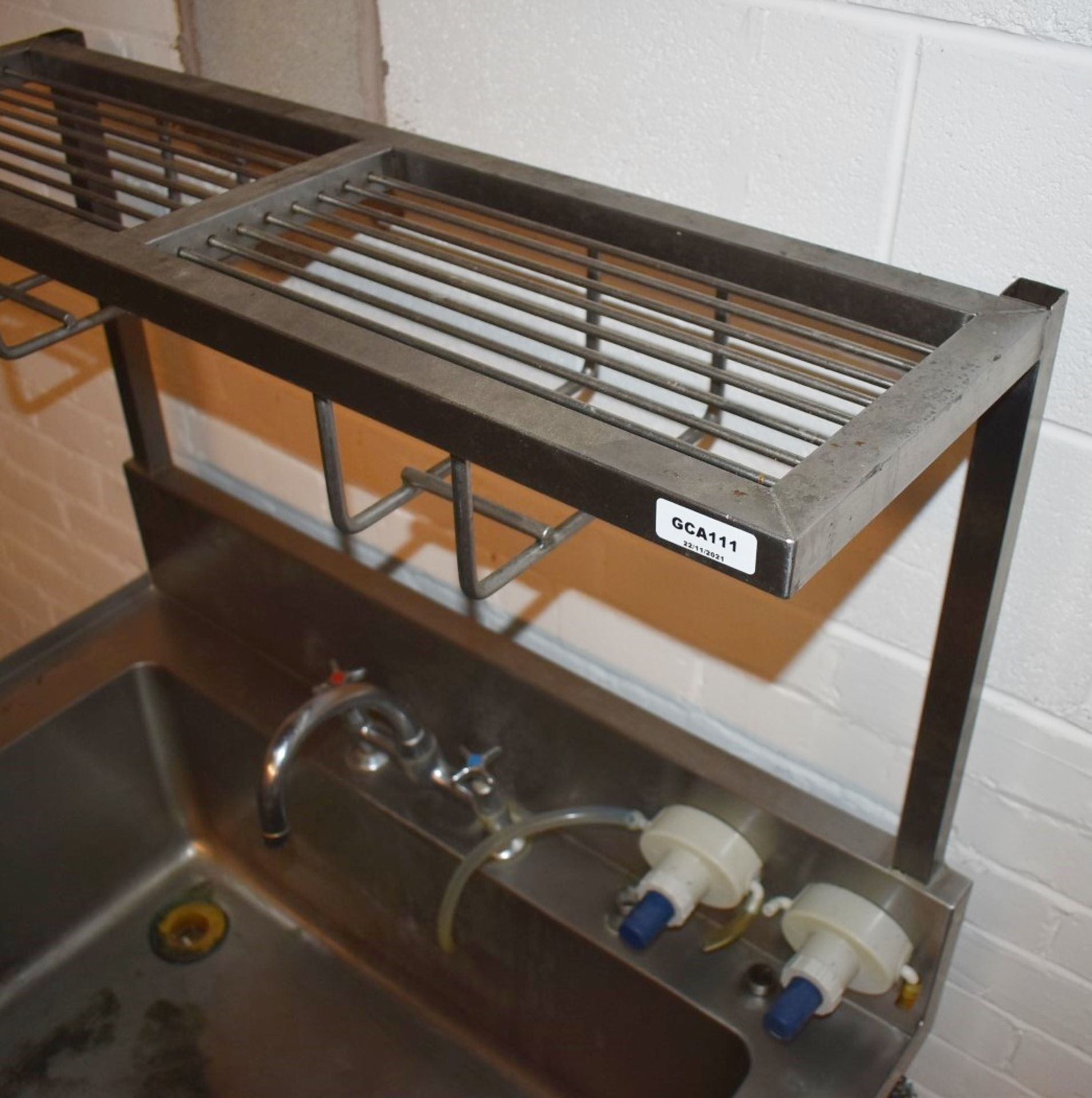 1 x Stainless Steel Sink Unit Featuring a Large 80x60cm Wash Bowl, Mixer Taps, Soap Dispensers, - Image 10 of 11