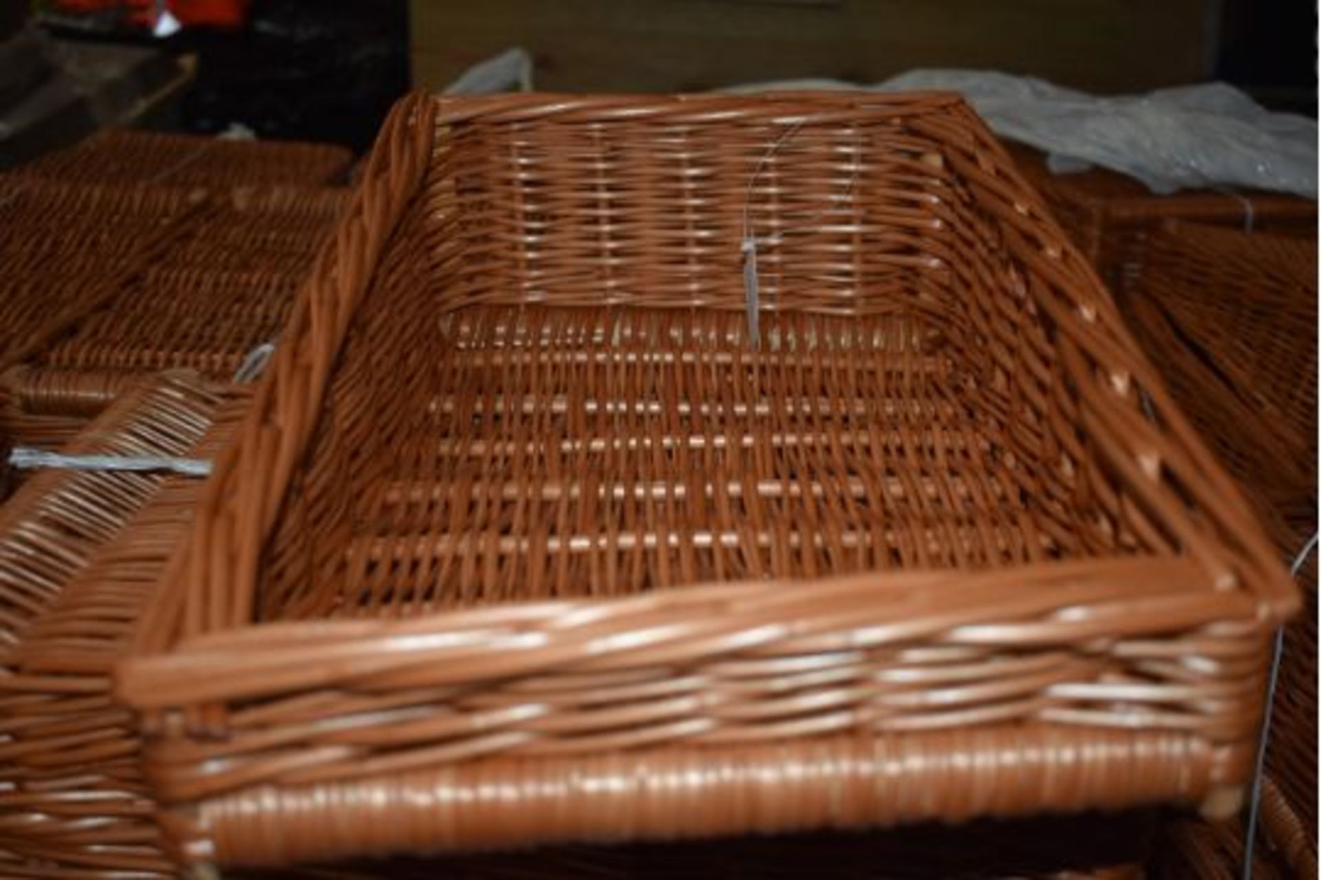 4 x Hand Woven Retail Display Sloping Wicker Baskets - Ideal For Presentation in Wide Range of - Image 6 of 7