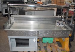 1 x Grundy Commercial Refrigerated Drop In Servery Unit - Stainless Steel Finish - 240v Power -