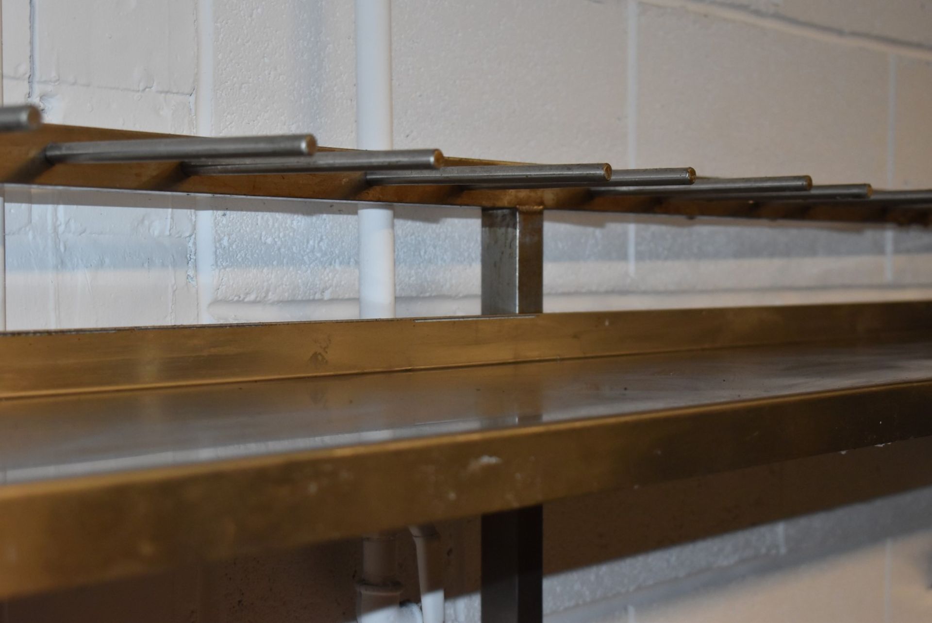 1 x Stainless Steel Donut Preperation Bench - Features Removable Undershelves, Castor Wheels and - Image 11 of 11