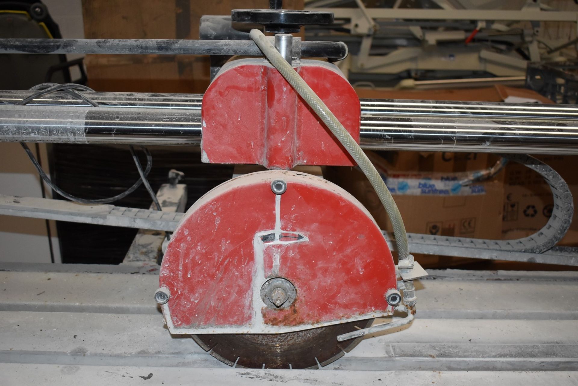 1 x Stone Cutter With 12 Inch Blade and Converyer - Includes Spares Parts Such as Spare Motor - Image 12 of 17