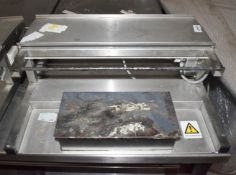 1 x Countertop Food Tray Wrapper Unit For Heat Sealed Wrapping - 56cm Wide - 240v - Recently Removed