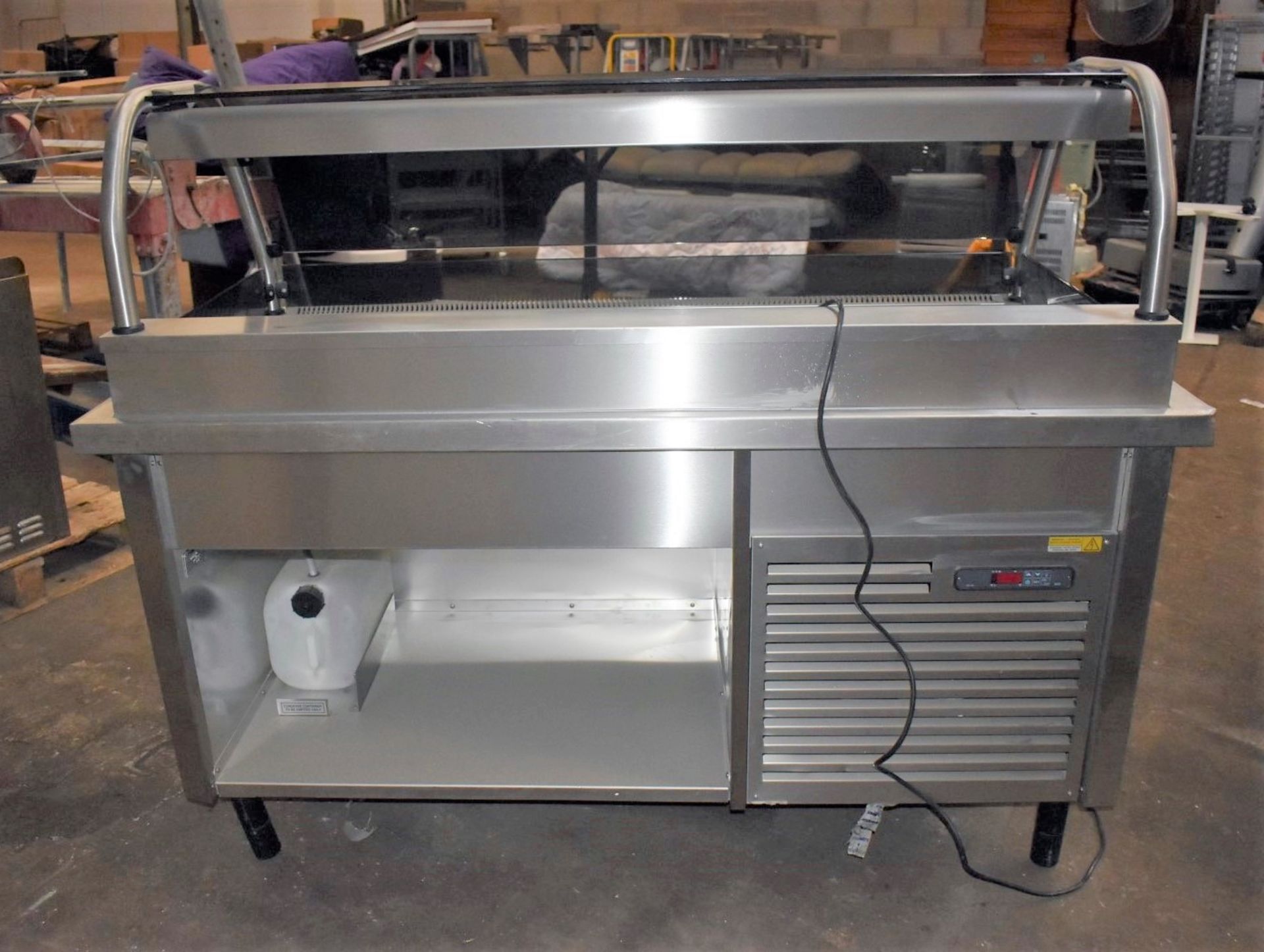 1 x Grundy Commercial Refrigerated Servery Unit With Stone Internal Panels - Stainless Steel - Image 10 of 18