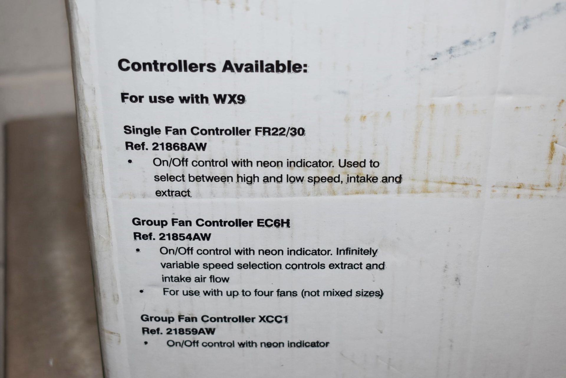 1 x Xpelair WX9 225mm Flush Commercial Wall Axial Fan With Rigid Telescopic Wall Liner - Unused With - Image 4 of 5