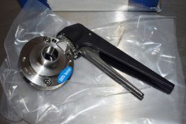 1 x Butterfly Valve - New in Original Box - Model: 3A - Material: 316L - Type: Weld - Size: 1 Inch -