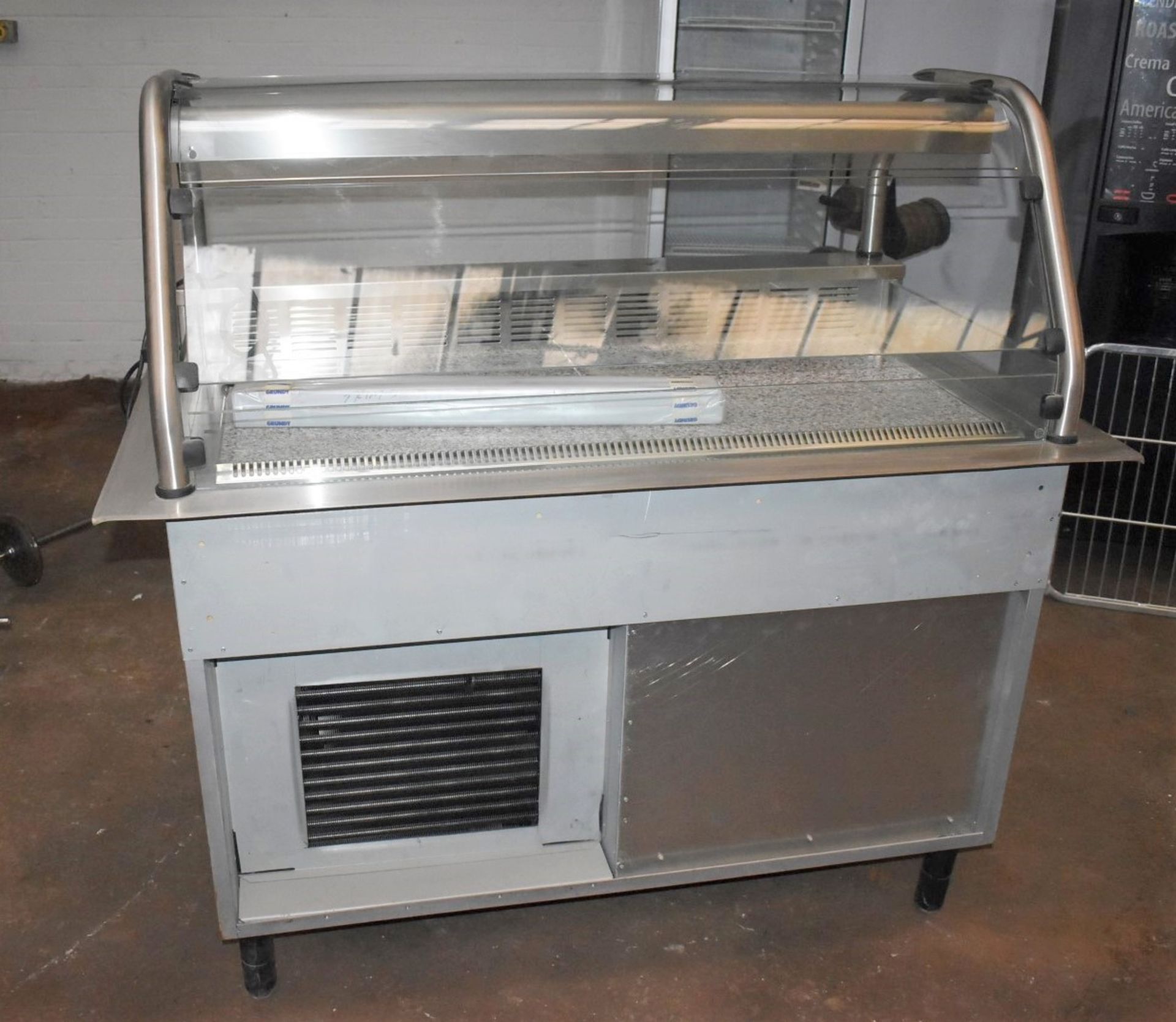 1 x Grundy Commercial Refrigerated Servery Unit With Stone Internal Panels - Stainless Steel - Image 2 of 14