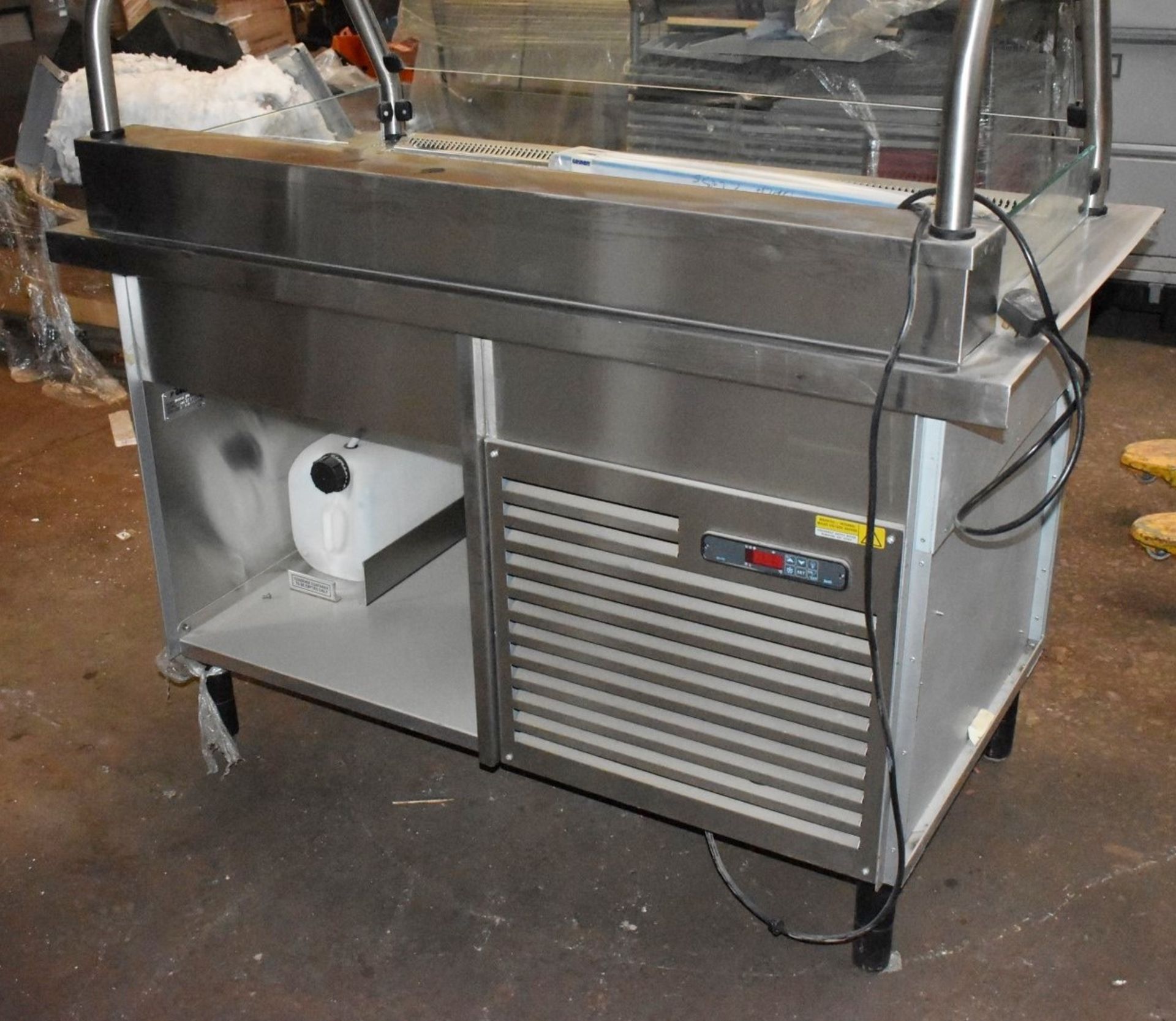 1 x Grundy Commercial Refrigerated Servery Unit With Stone Internal Panels - Stainless Steel - Image 7 of 14