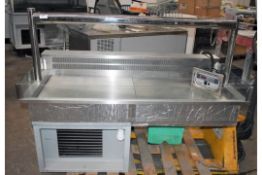 1 x Grundy Commercial Refrigerated Drop In Servery Unit - Stainless Steel Finish - 240v Power -