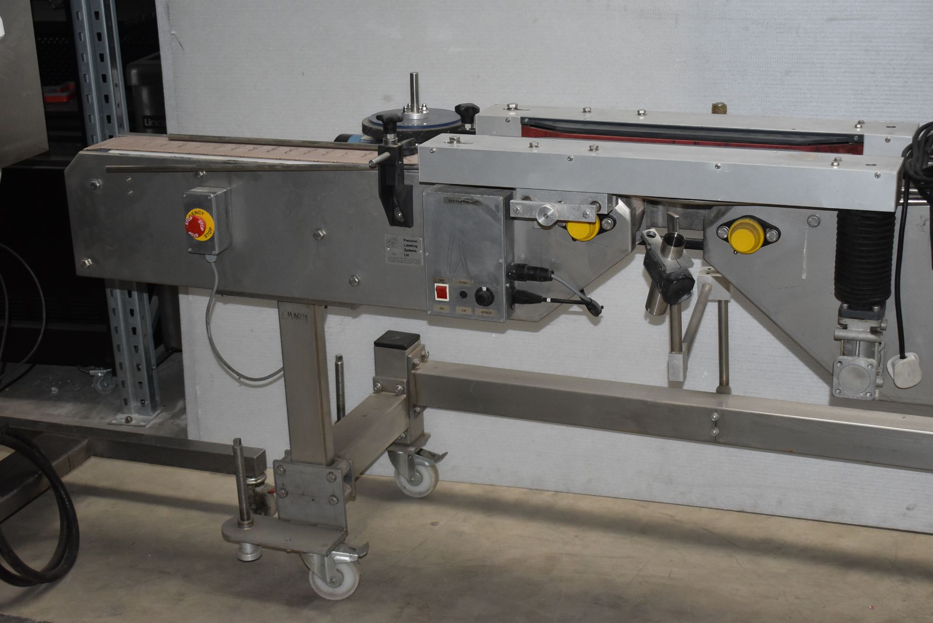 1 x Precision Labelling Systems Conveyor - Part Number 20745 - Approx Size: H100 x W250 cms - - Image 8 of 25