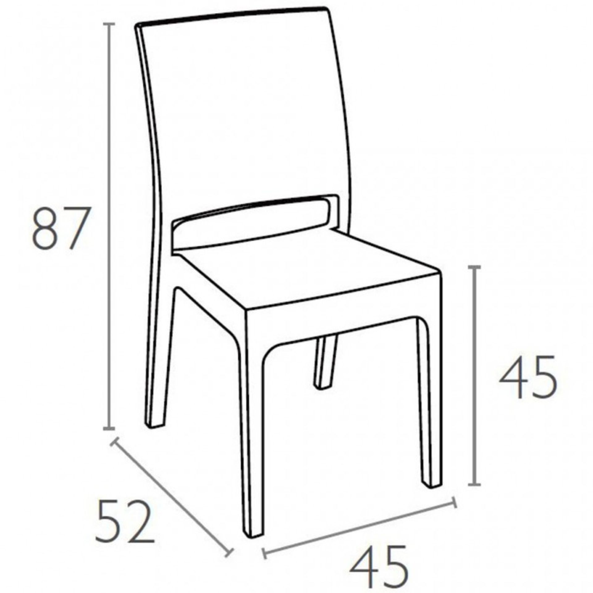 Commercial Outdoor Table & Chair Set - Includes 1 x Folding Bistro Table and 4 x Stackable Rattan- - Image 9 of 20