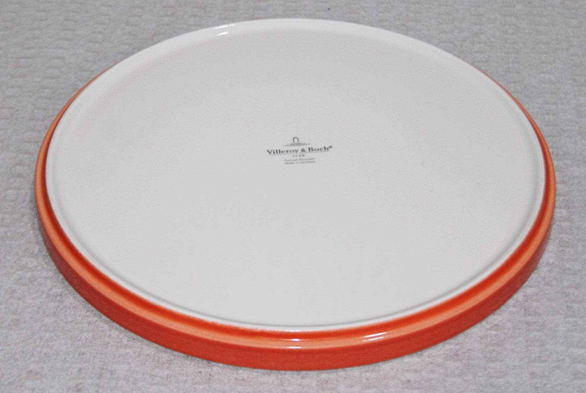 1 x VILLEROY & BOCH Porcelain ø24cm Universial Plate With An Orange Band - Unboxed Stock - Ref: - Image 3 of 5