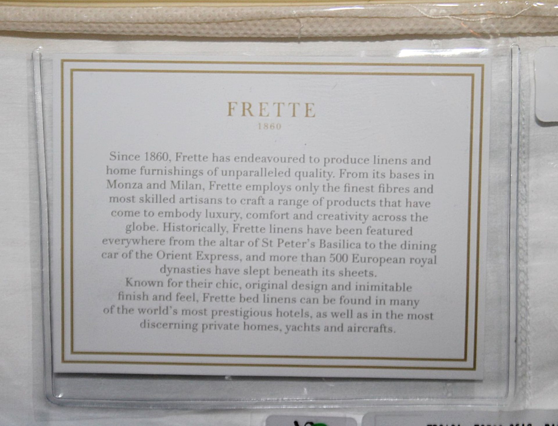 1 x FRETTE 'Doppio Ajour' Luxury Italian Oxford Pillowcase (51cm x 71cm) - Original Price £140.00 - Image 3 of 7