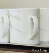 1 x VERA WANG WEDGWOOD 'Venato Imperial' Fine Bone China Marbled Mug In White - Unused Boxed Stock -