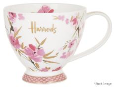 1 x HARRODS 'Sky Blossom' Collectable Mug Finished With 22 Carat Gold - New/Unused Stock