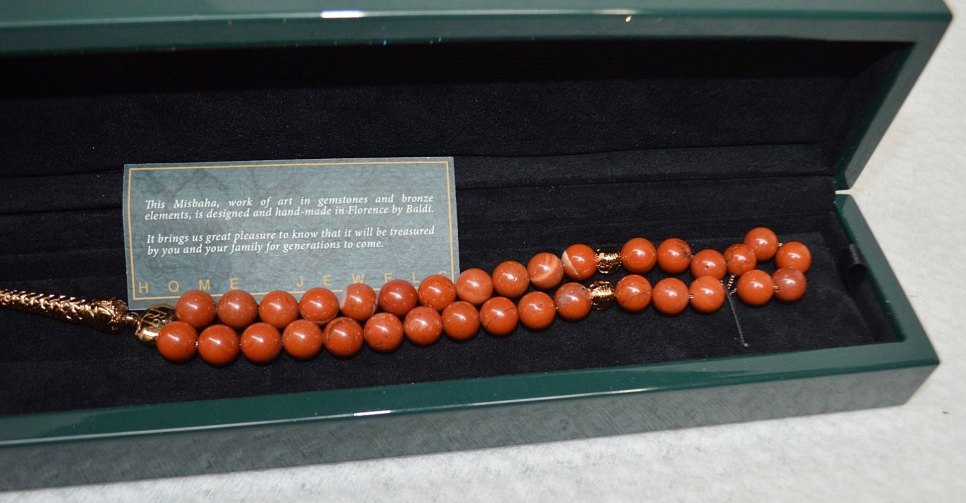 1 x BALDI 'Home Jewels' Italian Hand-crafted Artisan MISBAHA Prayer Beads **Original RRP £735.00** - Image 2 of 4