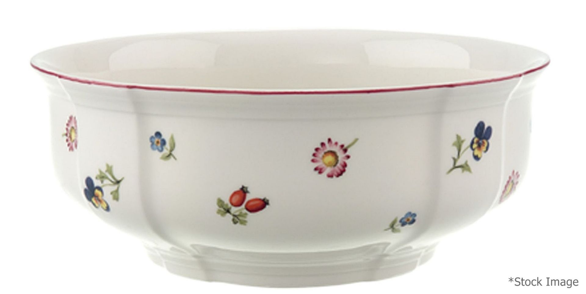1 x VILLEROY & BOCH 'Petite Fleur' Premium Porcelain Bowl (ø15cm) - Unused Unboxed Stock - Ref: