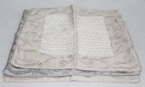 3 x YVES DELORME Luxury Scatter Cushion Covers In Various Neutral Shades