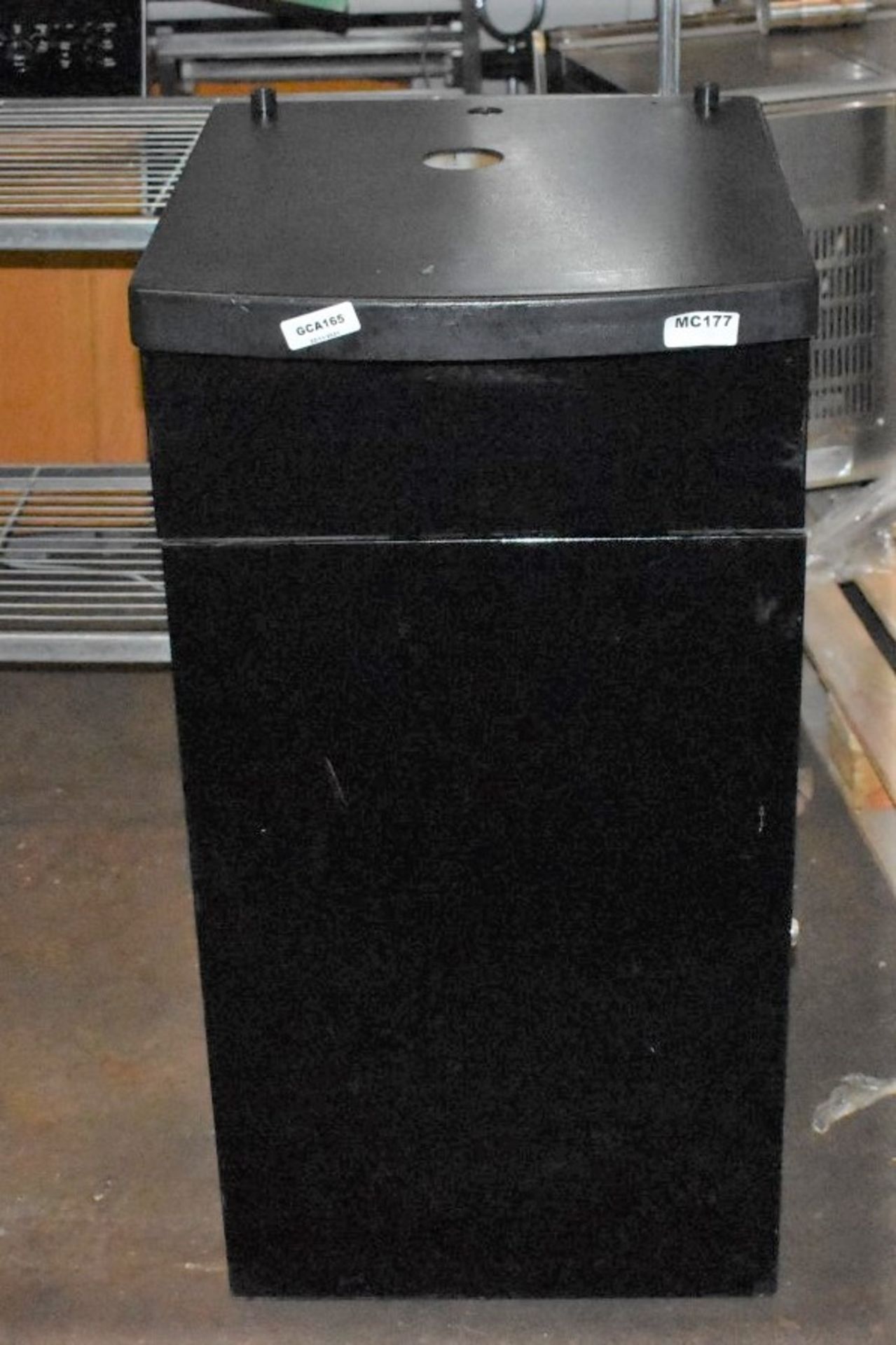 1 x Drinks Machine Cabinet in Black - Size H90 x W45 x D43 cms - CL011 - Ref GCA165 WH5 - - Image 7 of 8