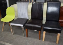 Job Lot Four Various Dining Chairs - CL011 - Ref GTI228 WH4 - Location: Altrincham WA14